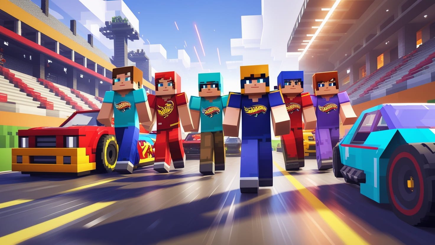 Team Hot Wheels Skin Pack (1.21, 1.20) – MCPE/Bedrock